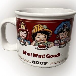 💥Vintage Classic Campbell’s Kids Soup Mug Handle “M’m! M’m! Good!” Cup Bowl